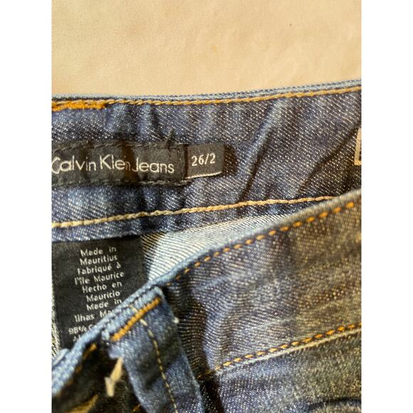 Calvin Klein Flap Pocket Medium Wash Modern Boot Cut Stretch Denim Jeans SIZE 2 - Picture 8 of 11